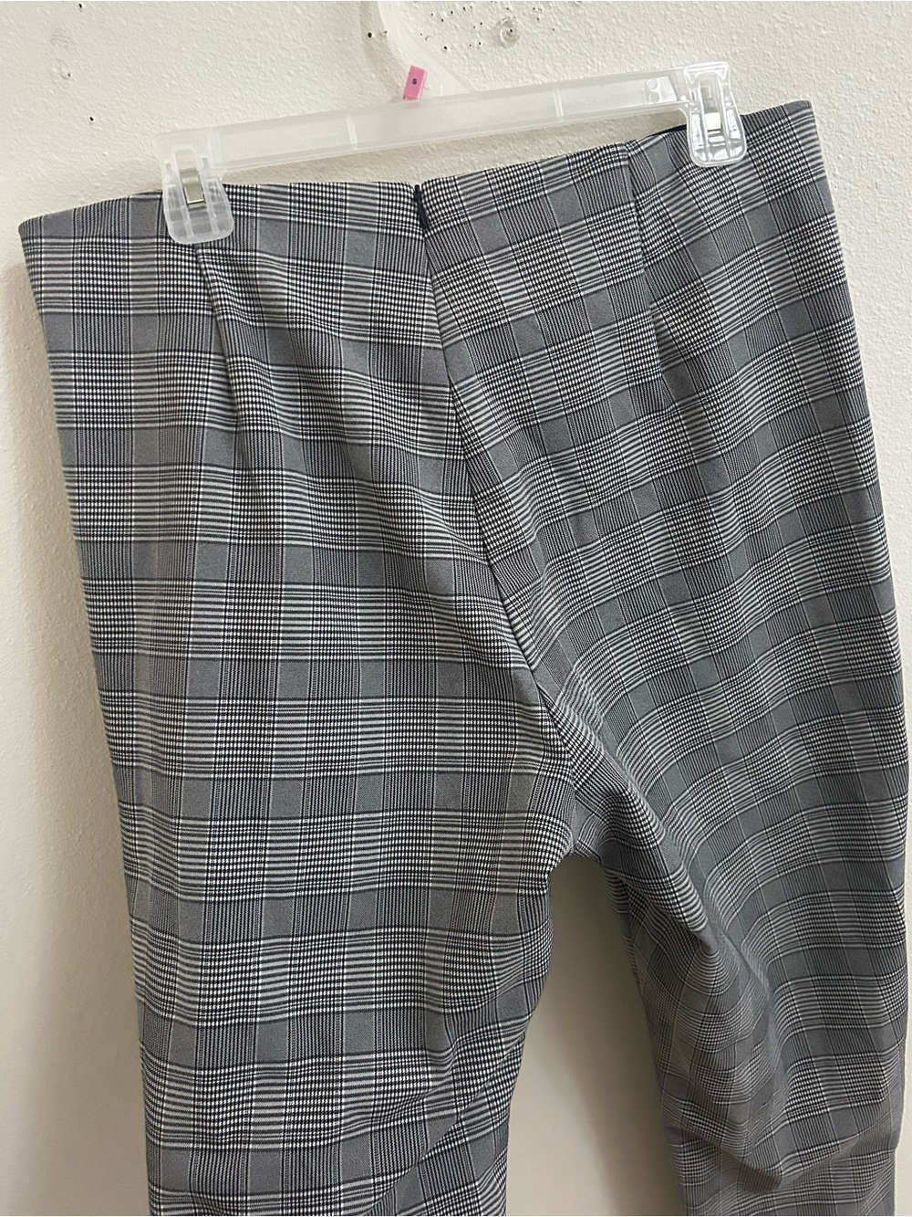 Rag & Bone black and white plaid elastic waistband trousers - Picture 3 of 6